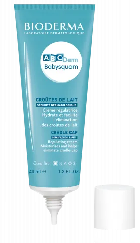 BIODERMA product photo, ABCDerm babysquam 40ml baby moisturizer, dry skin